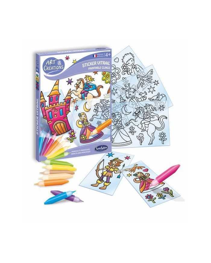 art-&-creation-sticker-vitrail-petits-princes art-&-creation-sticker-vitrail-petits-princes